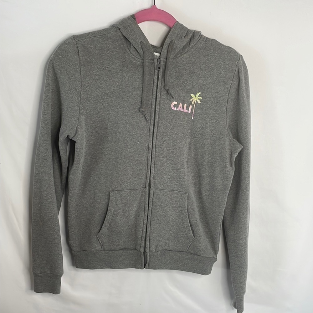 PINK Victoria's Secret Gray Zip-Up Hoodie Jacket‎